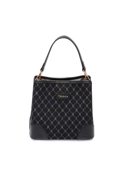 Black Textile Women's Shoulder Bag - S26Y1Twc0710-R0P