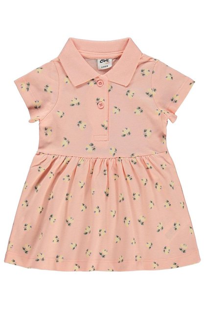 Floral Print 6-18 Months Dress - Powder
