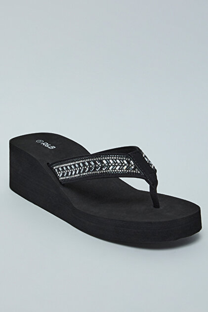 Embellished Platform Flip-Flops
