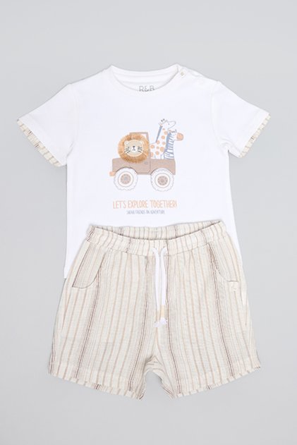 Printed T-Shirt and Shorts Set