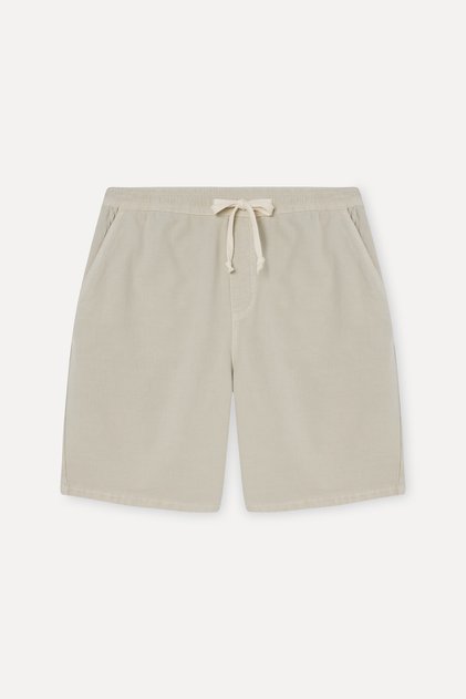 Men's Stone Color Textured Straight Fit Shorts