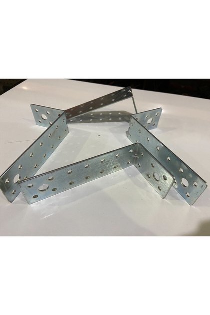 Uzun L Demir Köşebent 40x40x200 mm 2 Adet Deprem Sabitleme Köşe Bağlantı Aparatı