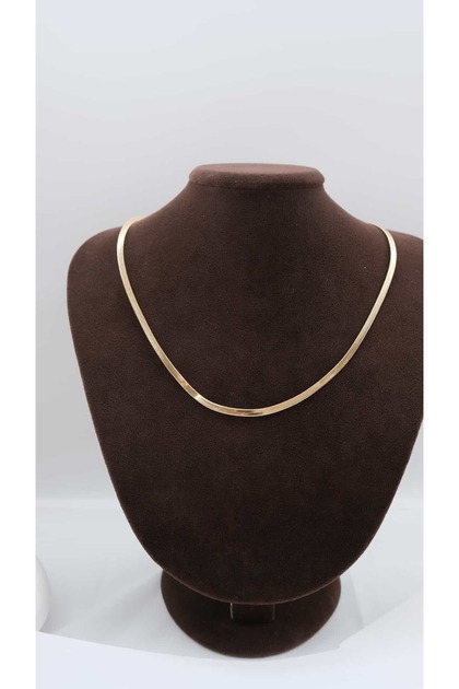 Gold 14K Ezme İtalyan Zincir Kolye