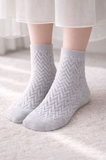 Women's Patterned Ortakonç 3-Piece Socks