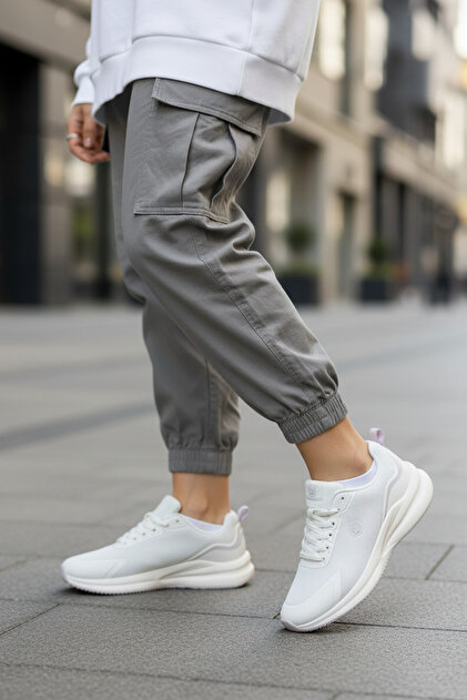 Lumberjack OD-8178 Kırık Beyaz Kadın Comfort Günlük Sneaker