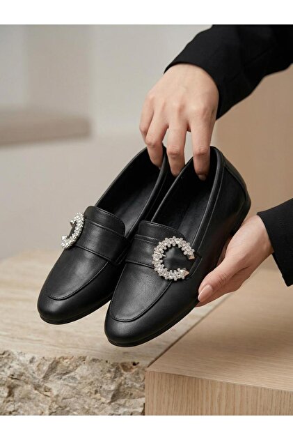 Venüs 26484214 Kadın Taş Toka İnce Taban Loafer Ayakkabı - Fiyatı
