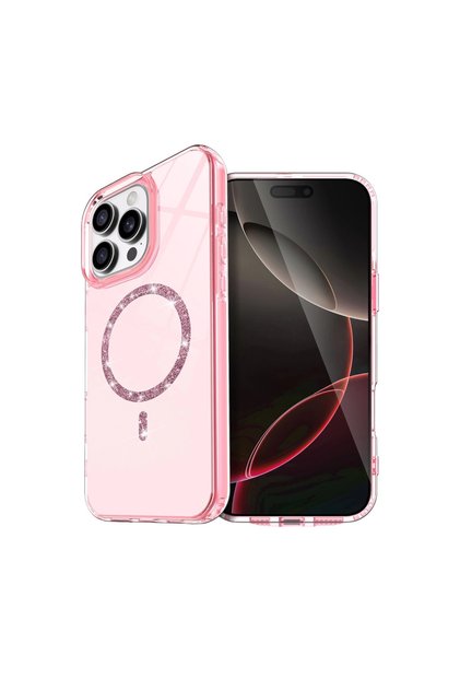 Apple iPhone 16 Pro Max Live Diamond Magsafe Cover - Pink