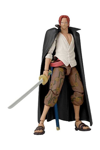 BANDAI 16 cm Shanks Poz Verilebilir Figür - Anime Heroes One Piece