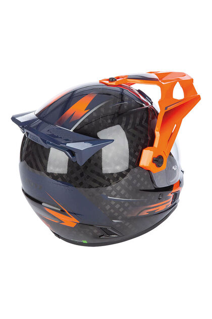 Klim Krios Pro Carbon Echo Adv Rally Motosiklet Kaskı Siyah Oranj