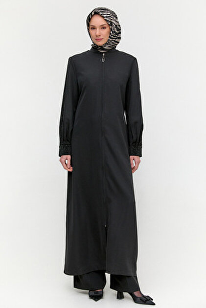 Setrms Taş Detaylı Tül Abaya Sandy Elbise - Fiyatı, Yorumları