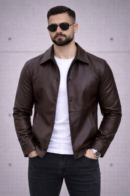 Trend Basic Leather Jacket