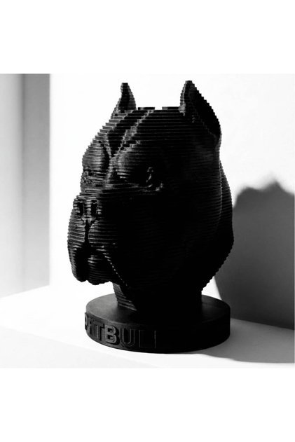 Fragmenta Collection – FEROX Pitbull Ahşap Büstü