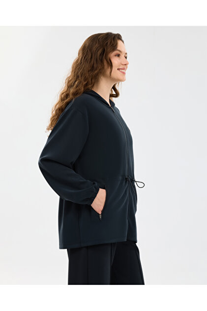 Skechers W Soft Touch Full Zip Kadın Siyah Ceket S2610026-3817