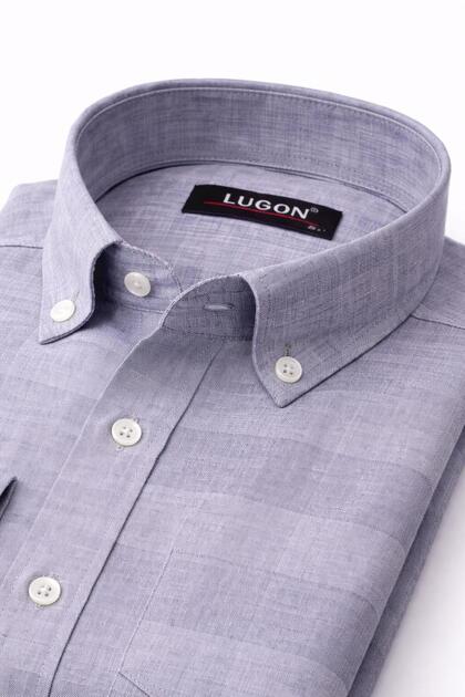 Lugon Classic Regular Fit Long Sleeve Men's Shirt 7608