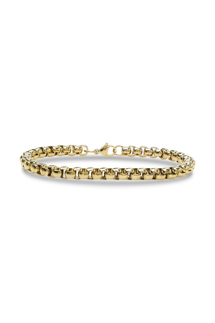 Bead design albanian steel chain bracelet 6mm round 3351czb2d6
