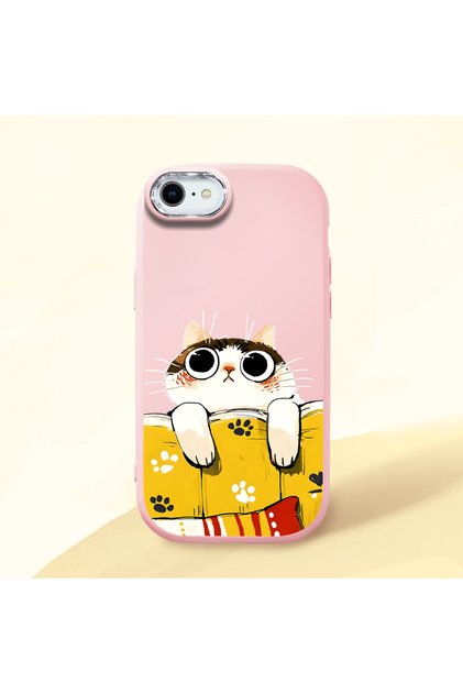 Pink Silicone Case with Shock-Absorbing Camera Protections Compatible with iPhone 7/8/Se 2020 2022