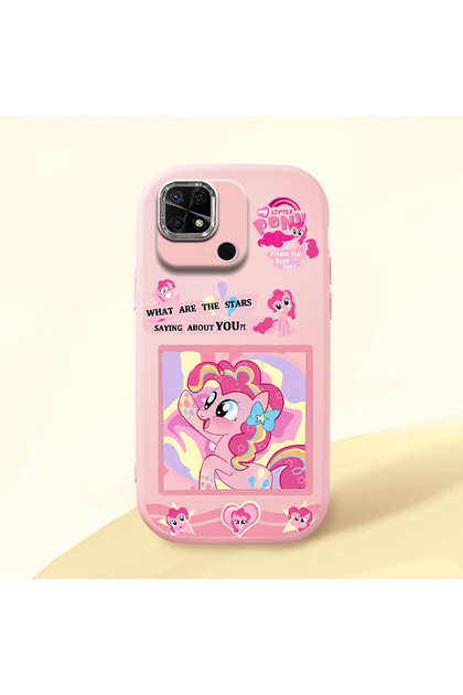 Redmi 10C Compatible Shock-Absorbing Camera Protected Pink Silicone Case