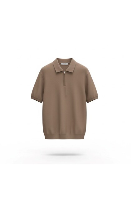 Dynamo 368 Brown Polo Collar Men's T-Shirt