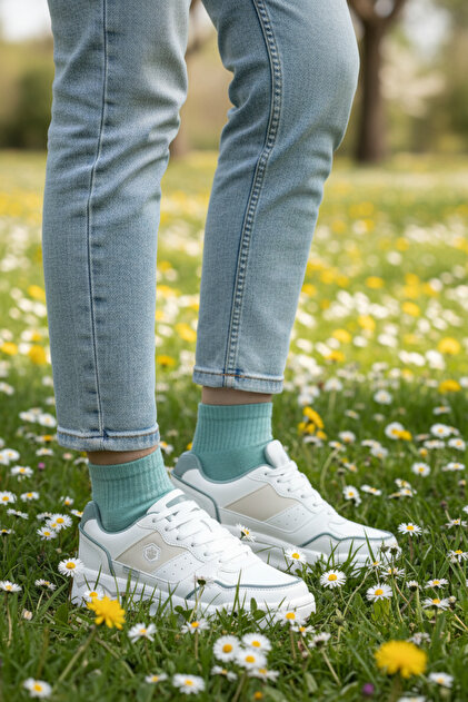 ラッキー Lumberjack FT-1297 Beyaz Kadın Comfort Günlük Sneaker Ayakkabı