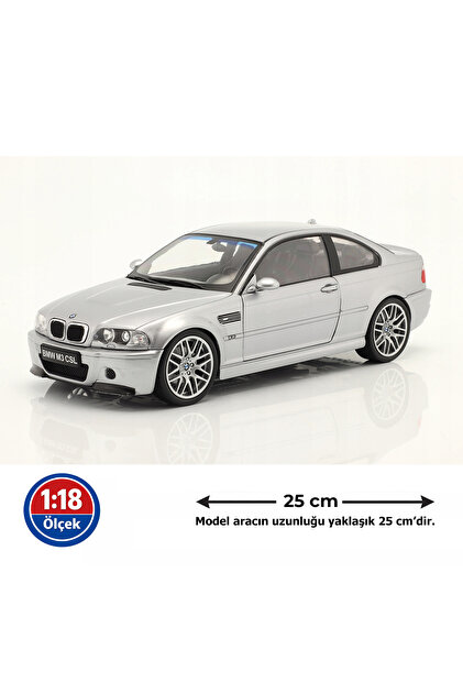 Solido 1:18 Ölçek 2003 BMW M3 E46 CSL Diecast Metal Minyatür Model