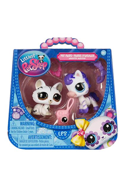 Littlest Pet Shop Minişler 2'li Figür Seti S4 - 249&250 Zebra Ve