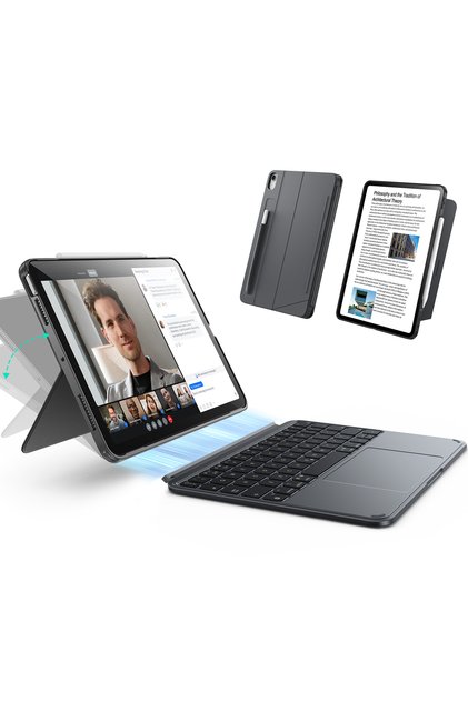 Apple iPad Air 11 (2024) Flex Klavyeli Tablet Kılıfı