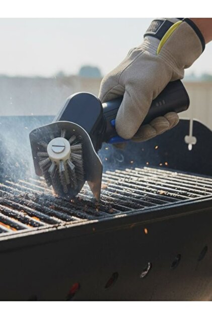 Metal jarzlı Motorlu fırçalar, her türlü mangal ızgarayı pırıl pırıl olana kadar hızla temizler.