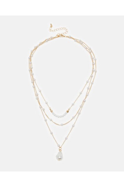 Women Gold Embellished Necklace