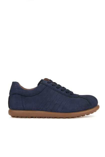 , Men's Genuine Leather Sneaker 1611066Z29352 Navy Blue