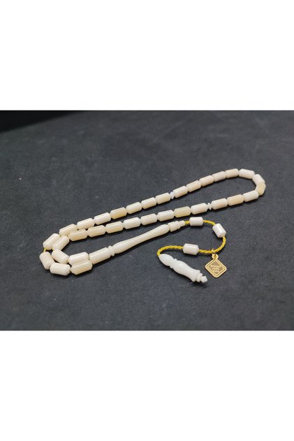İskeçeli Cemil Master's Work: Hand-Painted Natural Whale Bone from the Sulun Imame