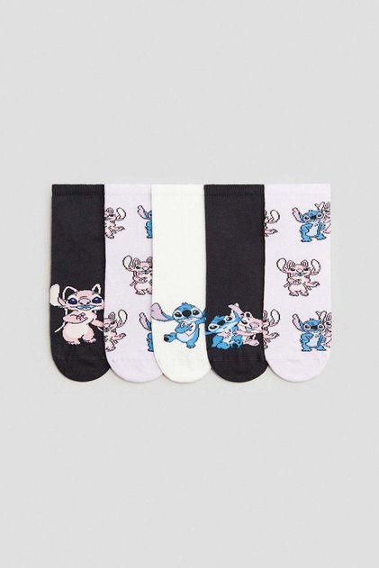 5-pack motif-detail socks