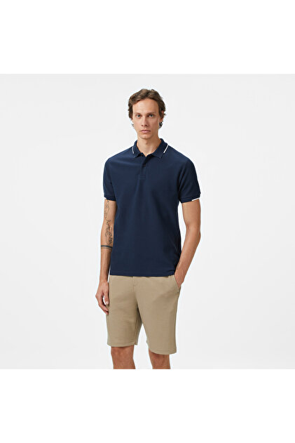 Erkek Lacivert Classic Fit Polo