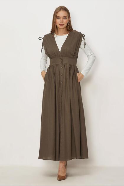KETEN JİLE ELBİSE 46416