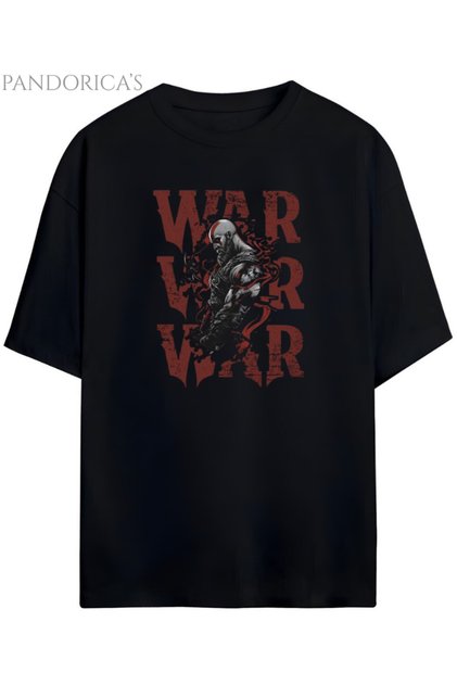 God of War Design Series Kratos Printed Unisex Cotton Pack Relaxed Fit Gamer T-Shirt