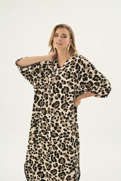 21507 Women's Oversize Long Dress