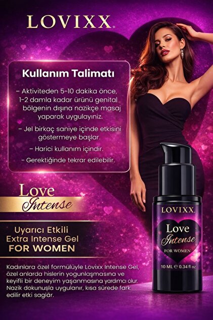 Lovix Kadınlara Özel U.yarıcı Z.evk a.rttırıcı Intense Jel 2li Set