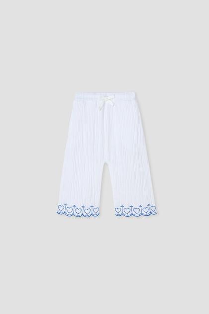 Bg Store Baby Girl White Trousers
