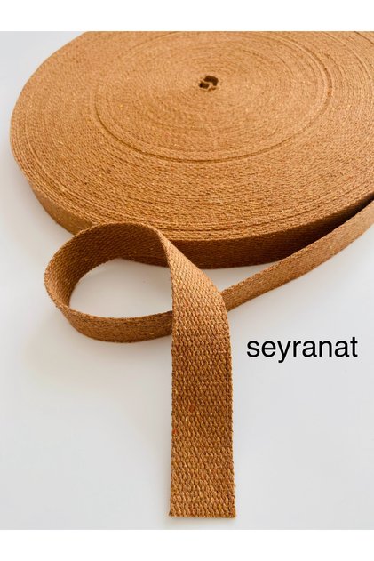 3 Meters Width 3 cm Brown Cotton Bag Handle, Strap, Belt, Cord, Column, Decorative Strip