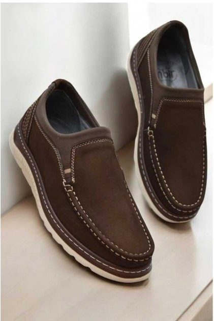 5183 Genuine Leather Orthopedic Sole Men's Nubuck Leather Shoes - Summer Men's Casual Leather Shoes