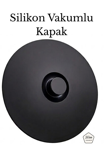 Vakumlu %100 Silikon Tencere, Kase, Saklama Kabı Kapağı - Hava ve Koku Geçirmez (20 cm'ye kadar)
