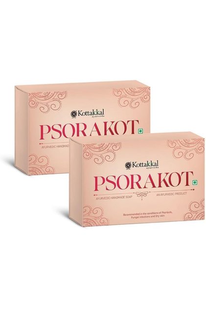 Ayurveda PSORAKOT Ayurvedic Handmade Soap, 150 gm, Pack of 2, for Psoriasis, Fungal Infect