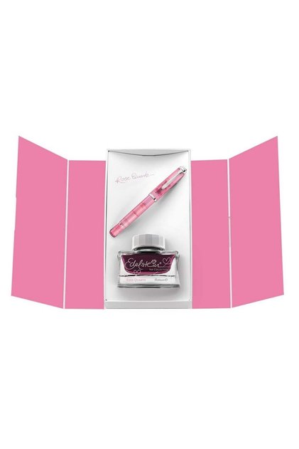 Classic M205 Rose Quartz Dolma Kalem + Mürekkep Seti B Uç