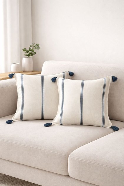 Striped 2-Pack Cushion Cover