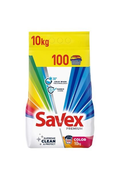 Detergent automat de rufe, SAVEX, 2 în 1 Culoare, 10 kg
