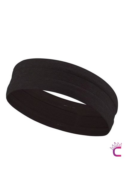 Men's Women's Sports Hair Band Anti-Slip Form Black - Sweat Absorbent Fitness Yoga Tennis Athlete Bandana Buckle