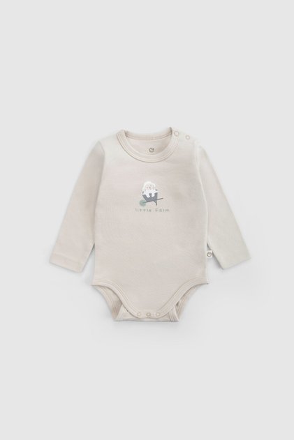Uzun Kollu Organik Pamuk Bej Body Little Farm