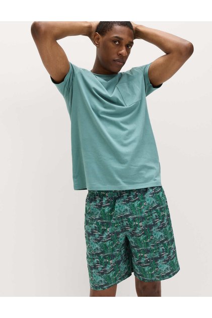 Desenli Pijama Takımı