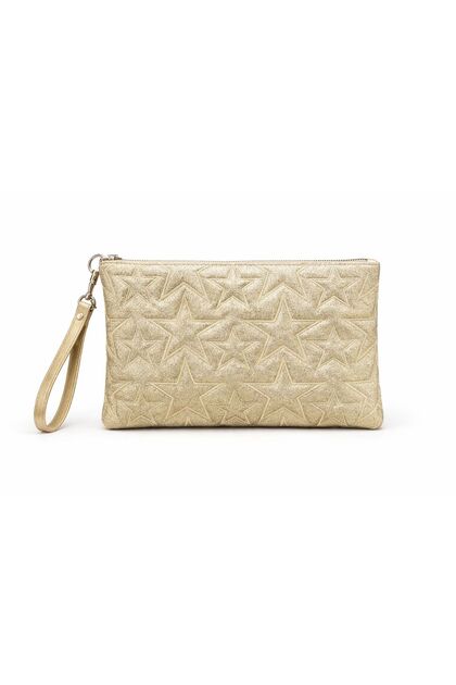 Winx Star Patterned Clutch Women's Bag Silvery Gold