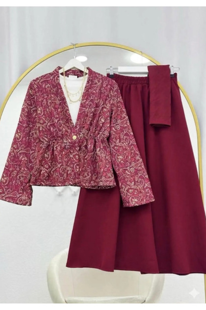 Bohem Patterned Skirt Set