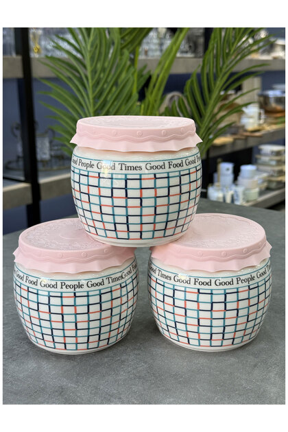 Luxury Porcelain Enjoy Large Size 750 ml 3-Piece Jar Set